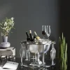 Online KARE Design Cooler do butelek Champagne Time ∅61x38 cm srebrny - KARE
