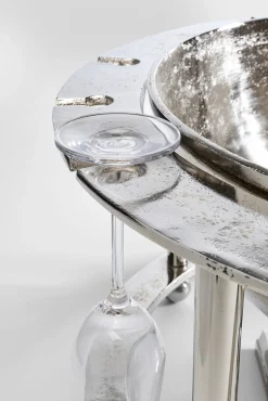 Online KARE Design Cooler do butelek Champagne Time ∅61x38 cm srebrny - KARE