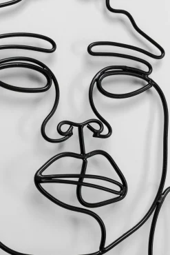 Best KARE Design Dekoracja ścienna African Woman 50x57 cm czarna - KARE