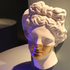 Sale KARE Design Dekoracja ścienna Apollo 26x42 cm biało-złota - KARE