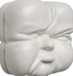 Discount KARE Design Dekoracja ścienna biała twarz 18x18 cm - KARE