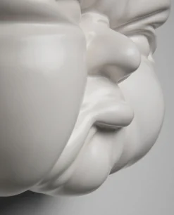 Discount KARE Design Dekoracja ścienna biała twarz 18x18 cm - KARE