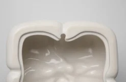 Discount KARE Design Dekoracja ścienna biała twarz 18x18 cm - KARE