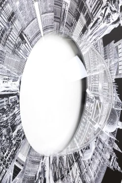 Online KARE Design Dekoracja ścienna City Pupil Ø160 cm czarno-biała - KARE