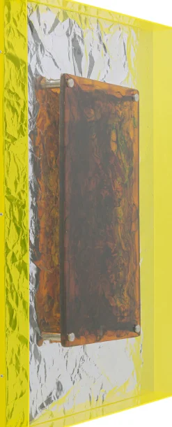 Fashion KARE Design Dekoracja ścienna Crumple czerwona 60x90cm - KARE