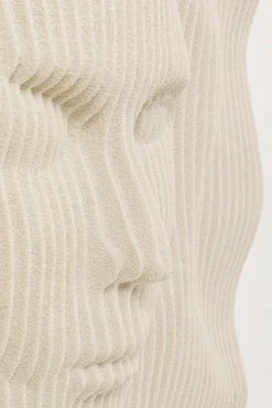 Hot KARE Design Dekoracja ścienna 3D beżowa motyw twarzy 60x60 cm - KARE