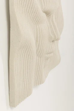 Hot KARE Design Dekoracja ścienna 3D beżowa motyw twarzy 60x60 cm - KARE