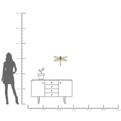 Best KARE Design Dekoracja ścienna Dragonfly 36x47 cm - KARE