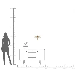 Sale KARE Design Dekoracja ścienna Dragonfly 27x37 cm - KARE