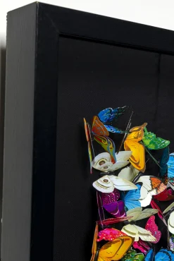 Outlet KARE Design Dekoracja ścienna Farfalla 120x120 cm kolorowa - KARE