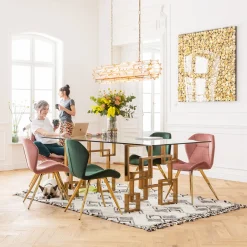 New KARE Design Dekoracja ścienna Gold Flower 120x120 cm złota - KARE