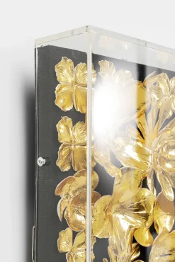 Discount KARE Design Dekoracja ścienna Gold Flower 80x80 złota - KARE