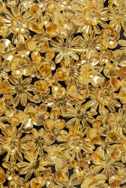 Discount KARE Design Dekoracja ścienna Gold Flower 80x80 złota - KARE