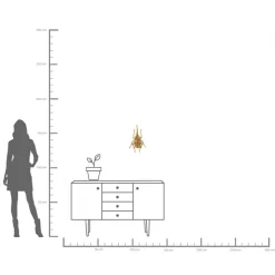 Best KARE Design Dekoracja ścienna Herkules Beetle 27x41 cm złota - KARE