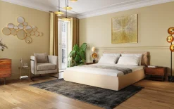 Best KARE Design Dekoracja ścienna Illumino 120x120 cm złota - KARE