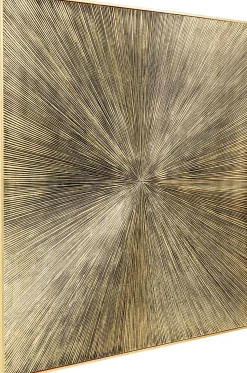 Best KARE Design Dekoracja ścienna Illumino 120x120 cm złota - KARE