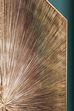 Best KARE Design Dekoracja ścienna Illumino 120x120 cm złota - KARE