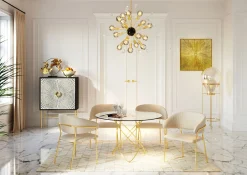 Best KARE Design Dekoracja ścienna Illumino 80x80 cm złota - KARE