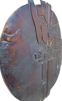 Online KARE Design Dekoracja ścienna Kala Ø45 cm antracytowa antyczna - KARE