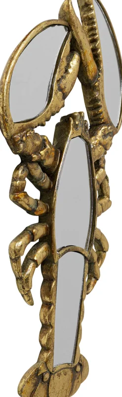 Online KARE Design Dekoracja ścienna Langosta 26x47 cm złota postarzana - lustrzana - KARE