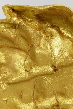 Fashion KARE Design Dekoracja ścienna Lion Head 90x100 cm złota - KARE