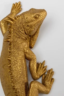 Hot KARE Design Dekoracja ścienna Lizard 11x31 cm złota - KARE