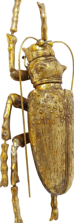 Hot KARE Design Dekoracja ścienna Longicorn Beetle 15x27 cm złota - KARE