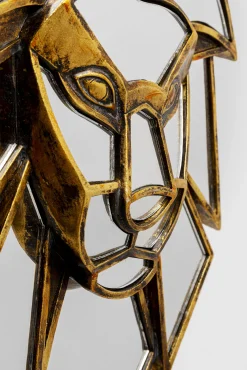 Fashion KARE Design Dekoracja ścienna lustrzana motyw zwierzęcy lew 27x35 cm - KARE