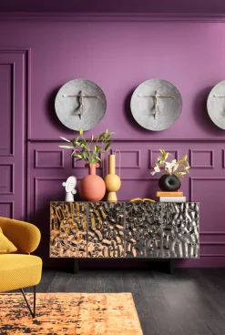 Outlet KARE Design Dekoracja ścienna okrągła srebrna motyw człowieka Ø60 cm - KARE