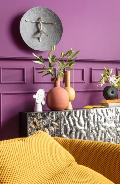 Outlet KARE Design Dekoracja ścienna okrągła srebrna motyw człowieka Ø60 cm - KARE