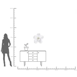 Online KARE Design Dekoracja ścienna Orchid 51x54 cm biała - KARE