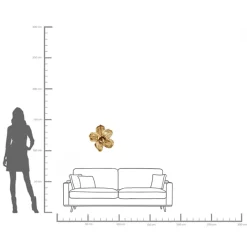 Discount KARE Design Dekoracja ścienna Orchid 40x44 cm złota - KARE