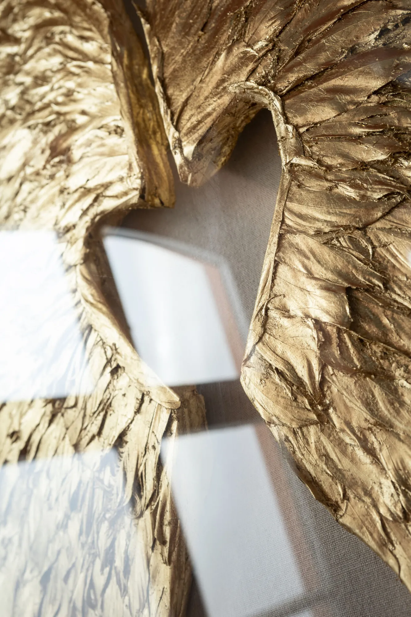 Best KARE Design Dekoracja ścienna Wings 120x120 cm złota - KARE