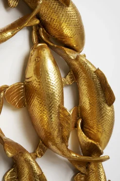 Fashion KARE Design Dekoracja ścienna złota ryba Koi włókno szklane Ø102 cm - KARE