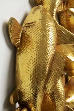 Fashion KARE Design Dekoracja ścienna złota ryba Koi włókno szklane Ø102 cm - KARE