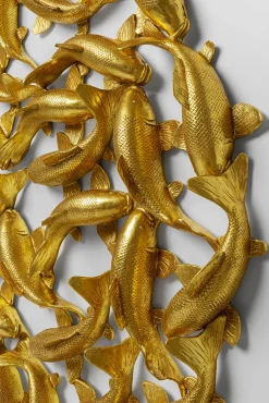 Fashion KARE Design Dekoracja ścienna złota ryba Koi włókno szklane Ø160 cm - KARE