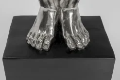 Sale KARE Design Dekoracja stojąca Athlete XL 100x64 cm srebrna - KARE