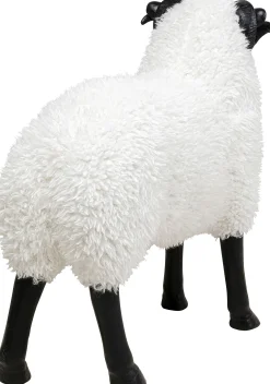 Clearance KARE Design Dekoracja stojąca Bathilde Ram 80x78 cm biała - baran - KARE