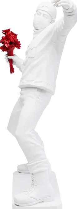 Outlet KARE Design Dekoracja stojąca biała sztuka uliczna 42x67 cm - KARE