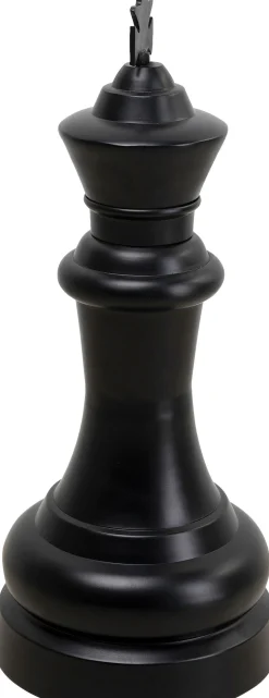 Hot KARE Design Dekoracja stojąca Chess King Ø29x68 cm aluminium czarna - KARE