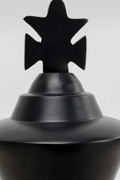 Hot KARE Design Dekoracja stojąca Chess King Ø29x68 cm aluminium czarna - KARE