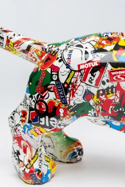 Sale KARE Design Dekoracja stojąca Comic Dog Bodo 80x49 cm kolorowa - KARE