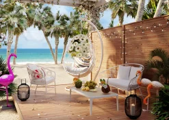 Hot KARE Design Dekoracja stojąca Flamingo Road 34x75 cm - KARE