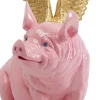 Outlet KARE Design Dekoracja stojąca Flying Pig różowa 79cm - KARE