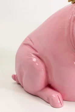 Outlet KARE Design Dekoracja stojąca Flying Pig różowa 79cm - KARE