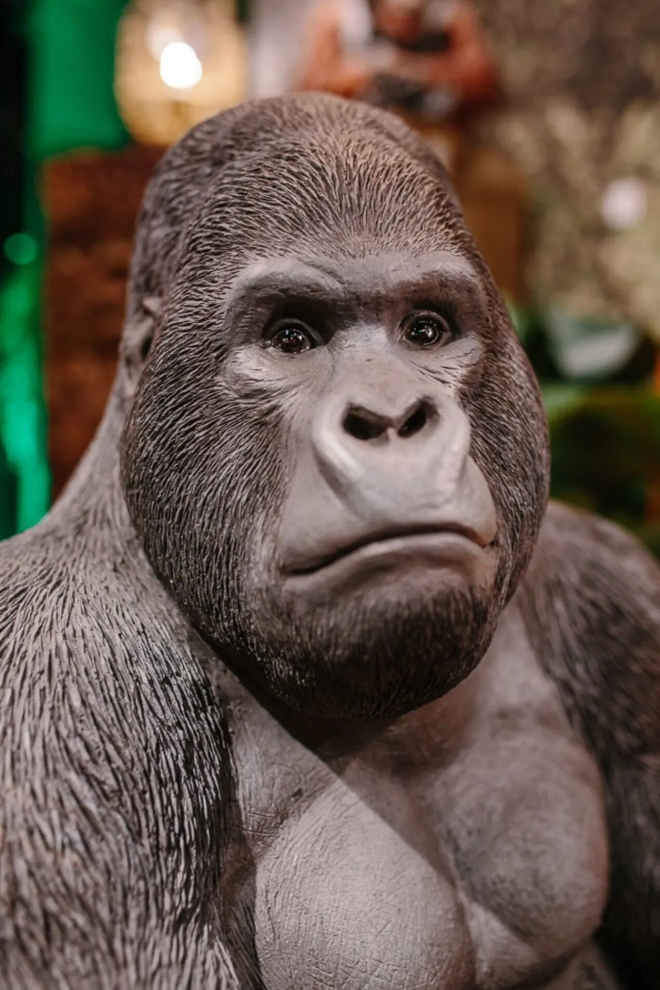 Online KARE Design Dekoracja stojąca Gorilla 60x76 cm ciemnoszara - KARE