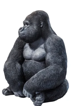 Online KARE Design Dekoracja stojąca Gorilla 60x76 cm ciemnoszara - KARE
