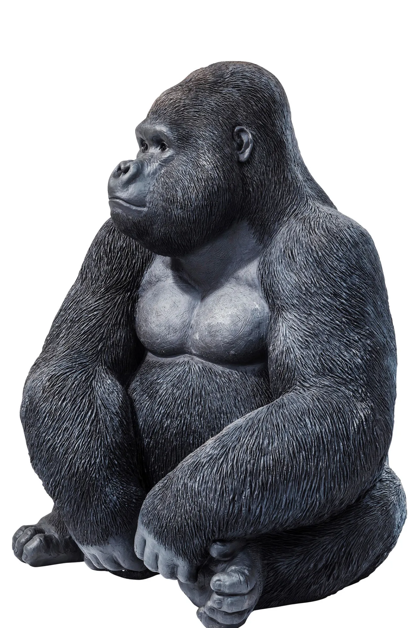 Online KARE Design Dekoracja stojąca Gorilla 60x76 cm ciemnoszara - KARE