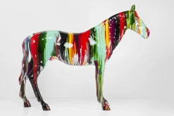 Sale KARE Design Dekoracja stojąca Horse 216x164 cm kolorowa - KARE