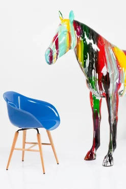Sale KARE Design Dekoracja stojąca Horse 216x164 cm kolorowa - KARE